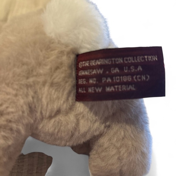 The Bearington Collection Lil’ Boomer bunny Rabbit Super Soft Plush Easter 7” - Picture 3 of 3